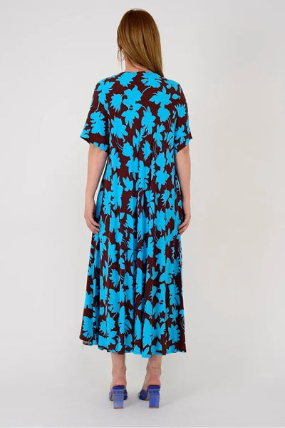 Leaf - Plus size tummy control maxi dress
