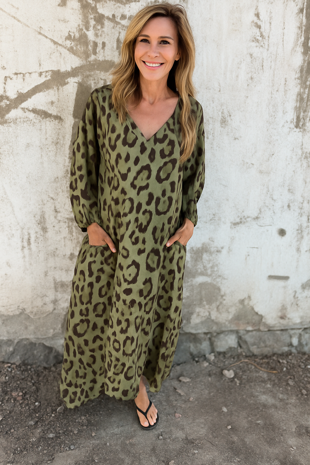 Enya - Safari Chic Leopard Dress