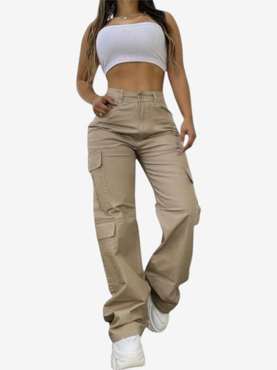Anouk - High-Waisted Cargo Pants