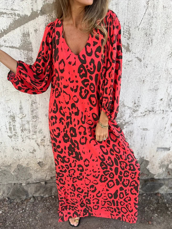 Enya - Safari Chic Leopard Dress