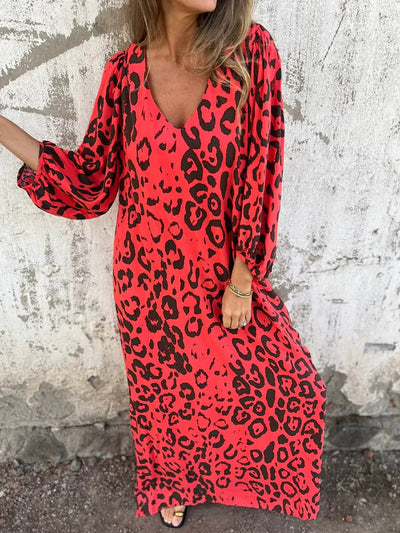 Enya - Safari Chic Leopard Dress