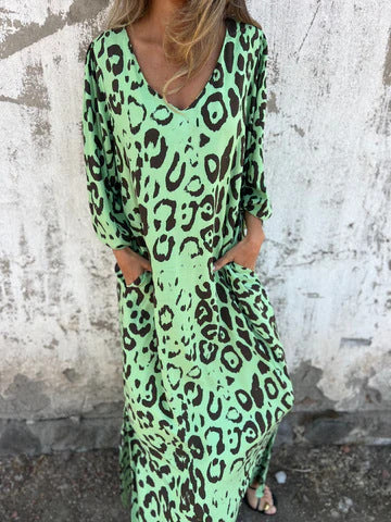 Enya - Safari Chic Leopard Dress