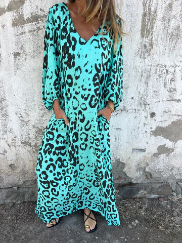 Enya - Safari Chic Leopard Dress