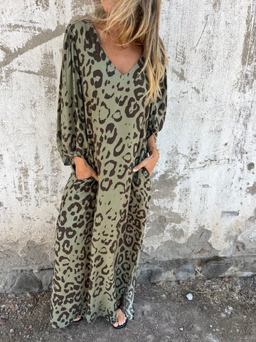 Enya - Safari Chic Leopard Dress