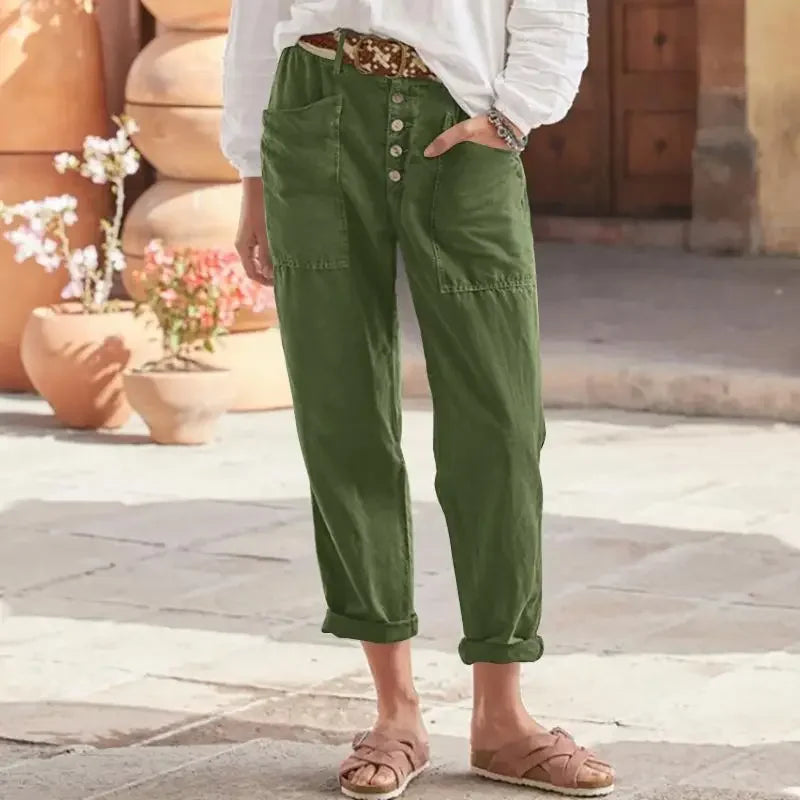 Indigo - Relaxed fit trousers