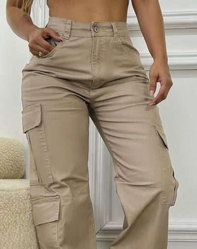 Anouk - High-Waisted Cargo Pants