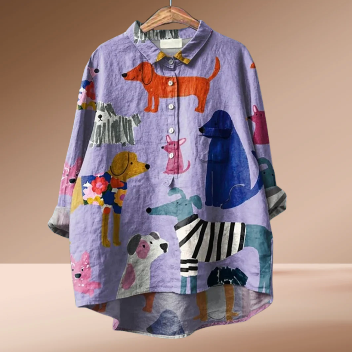Bella - Exclusive women's shirt with dog print