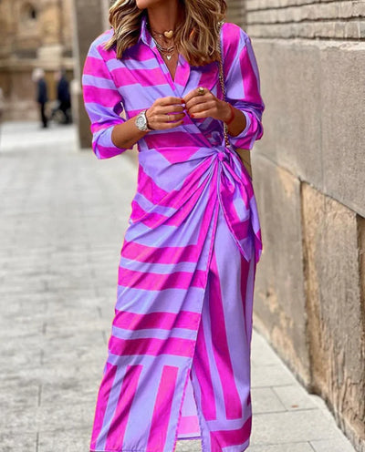 Jane - Printed Wrap Dress