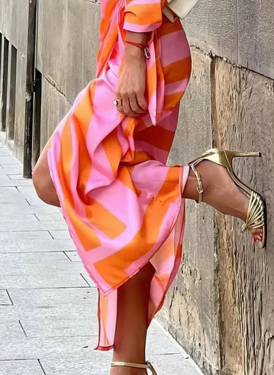 Jane - Printed Wrap Dress