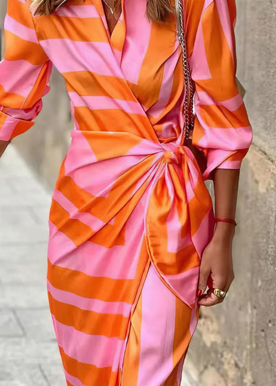 Jane - Printed Wrap Dress