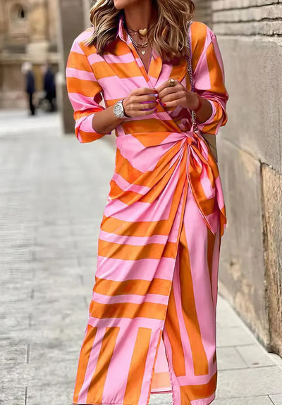 Jane - Printed Wrap Dress