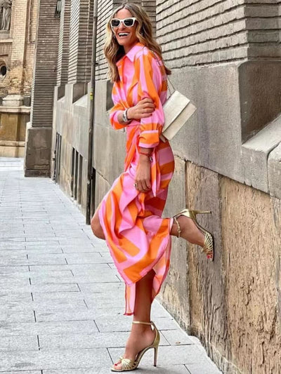 Jane - Printed Wrap Dress