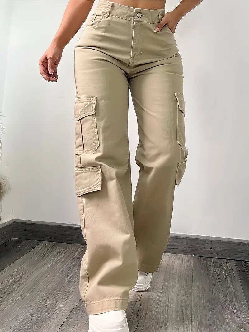 Anouk - High-Waisted Cargo Pants