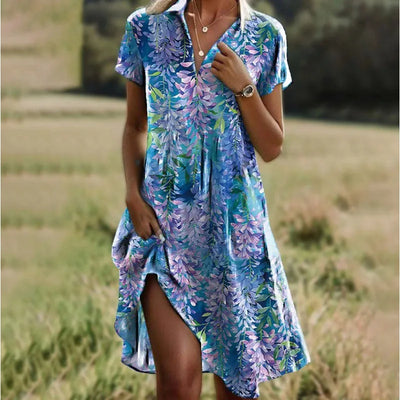 Mirabel - Boho V-Neck Dress