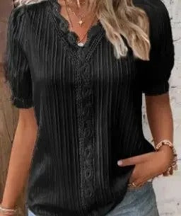 Avalee - Lace V-neck blouse