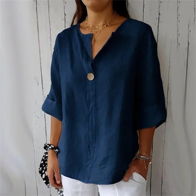 Larka - Casual V-Neck Blouse