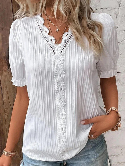Avalee - Lace V-neck blouse