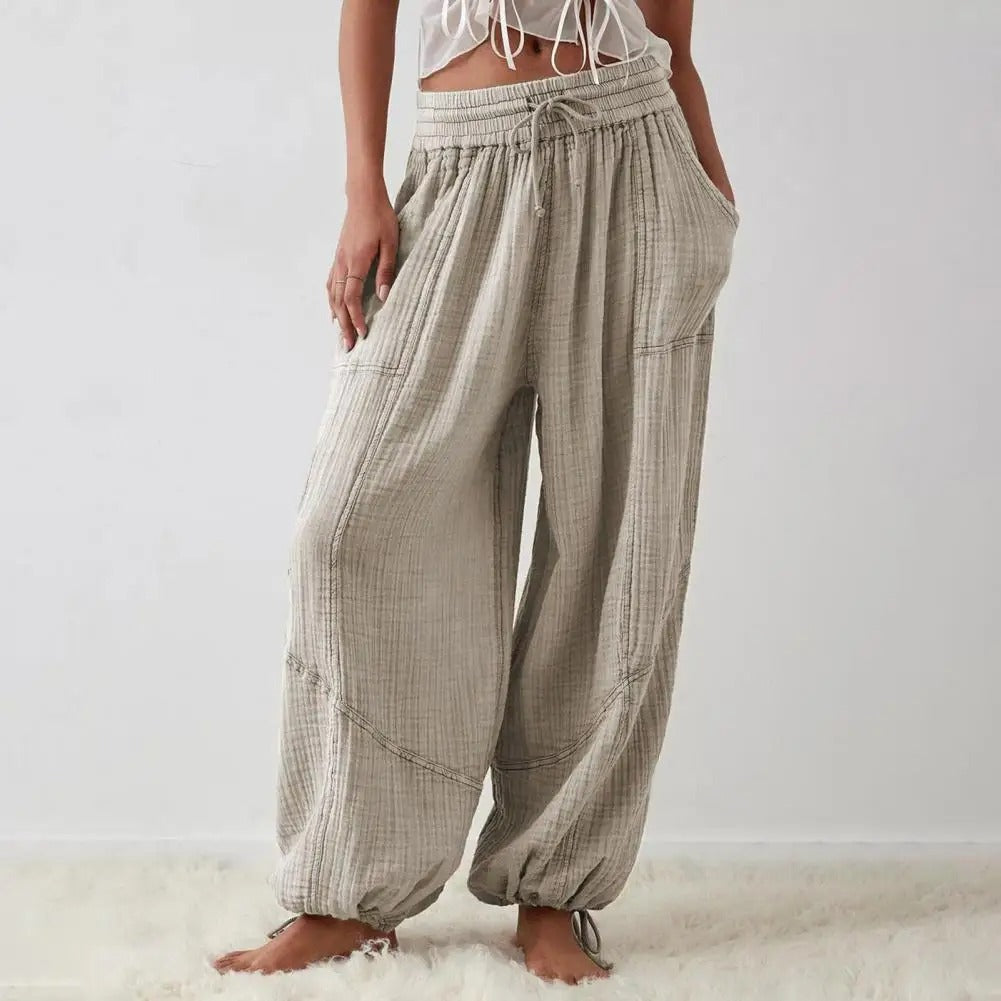 Ivey - Linen harem pants