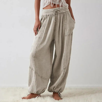 Ivey - Linen harem pants
