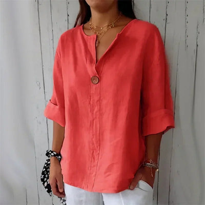 Larka - Casual V-Neck Blouse