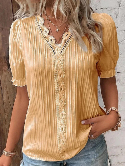 Avalee - Lace V-neck blouse