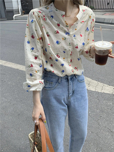 Cora -  Chiffon Floral Blouse