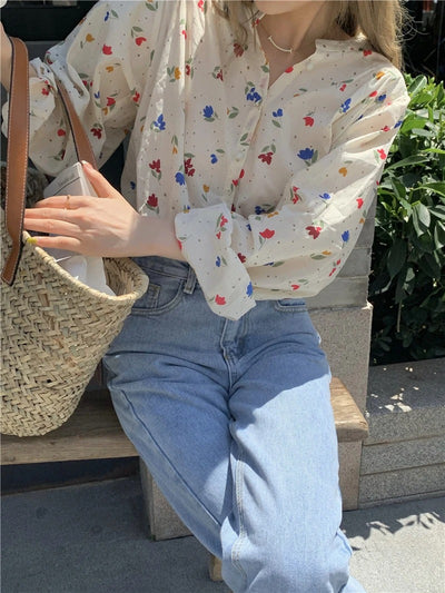 Cora -  Chiffon Floral Blouse