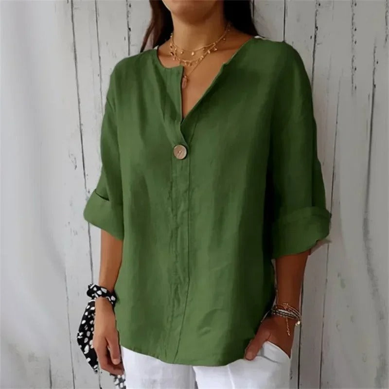 Larka - Casual V-Neck Blouse