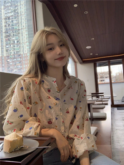 Cora -  Chiffon Floral Blouse