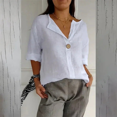 Larka - Casual V-Neck Blouse