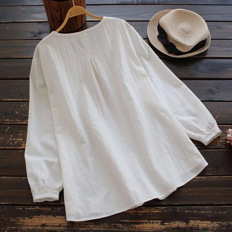 Elowen - Loose cotton blouse