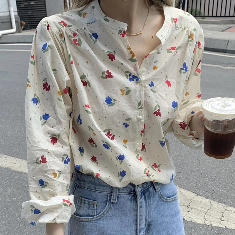 Cora -  Chiffon Floral Blouse