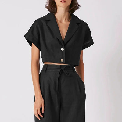 Zara - 100% linen blouse