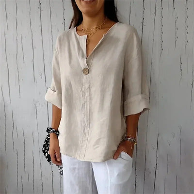 Larka - Casual V-Neck Blouse