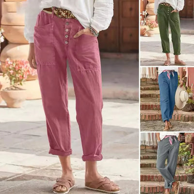 Indigo - Relaxed fit trousers