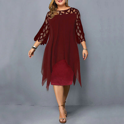 Kirsten - Chic Plus Size Midi Dress