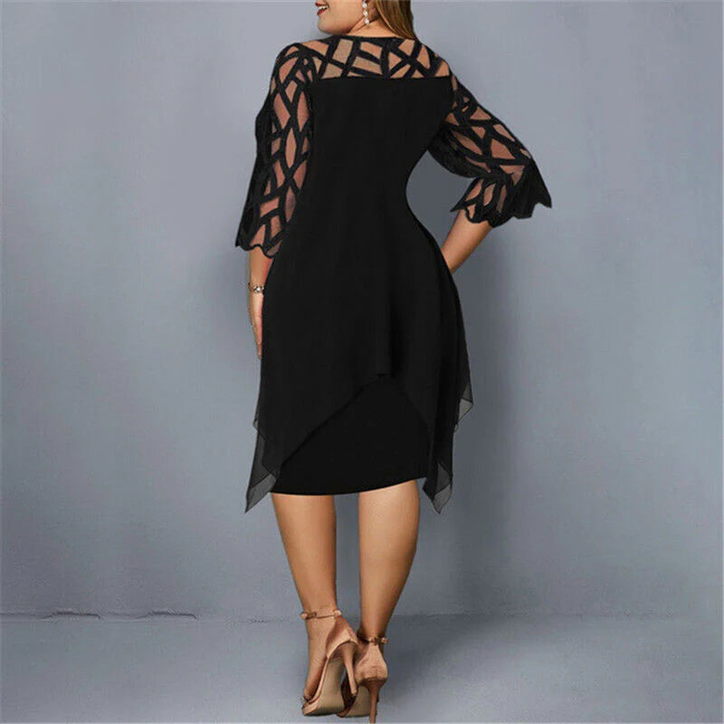 Kirsten - Chic Plus Size Midi Dress