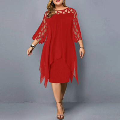 Kirsten - Chic Plus Size Midi Dress