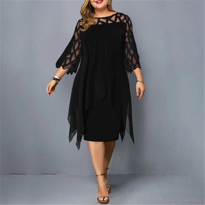 Kirsten - Chic Plus Size Midi Dress
