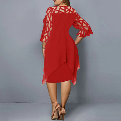 Kirsten - Chic Plus Size Midi Dress