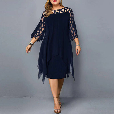 Kirsten - Chic Plus Size Midi Dress